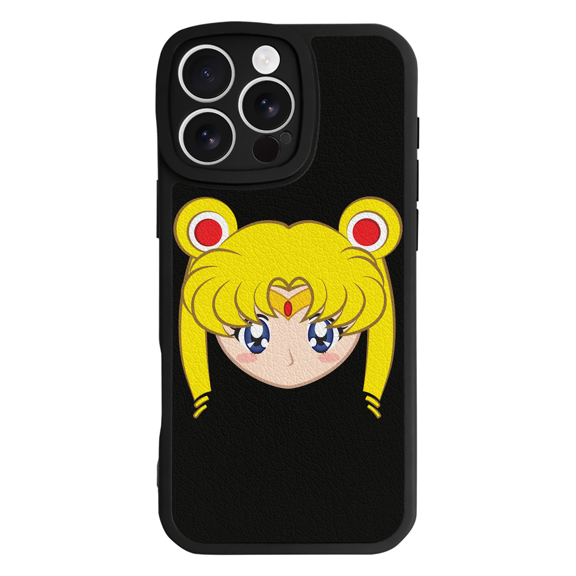 （画像用） 美少女戦士セーラームーン 月野 うさぎ つきの うさぎ Sailor Moon Tsukino Usagi 【iPhone 16シリーズ対応】シリコンスマホケース（レザー調） 材質：シリコン
